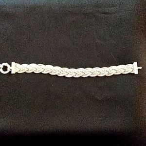 EUC heavy sterling braided & beautifully crafted bracelet. Ross Simons